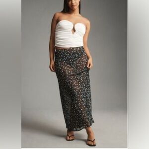 Anthropologie Tilda slip Skirt